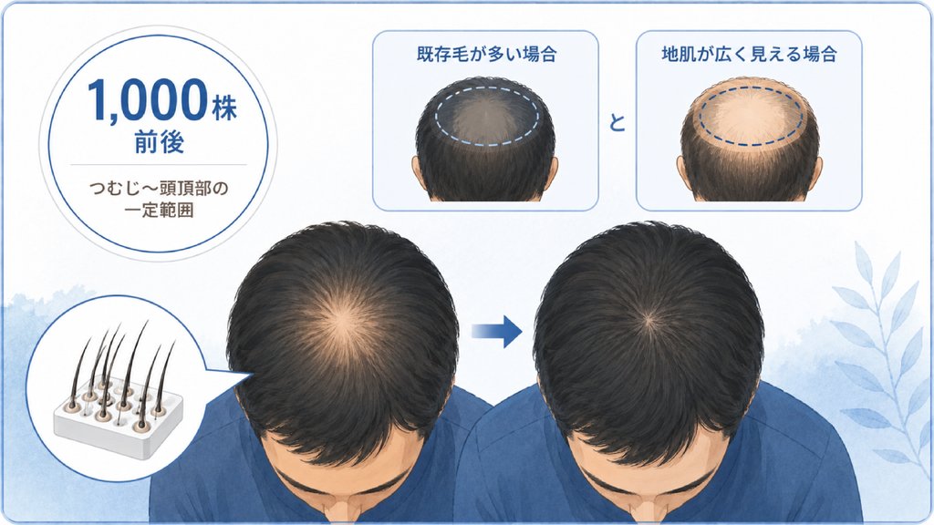 1,000株前後