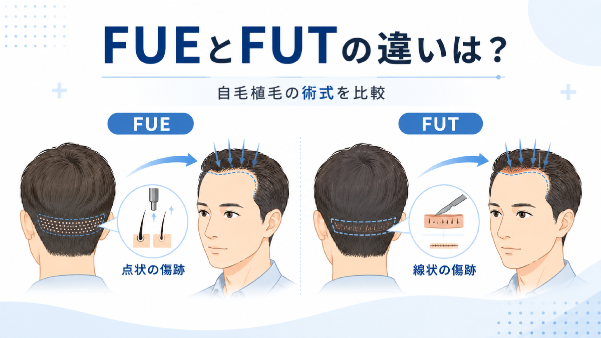 FUEとFUTの違いは？自毛植毛の術式を比較