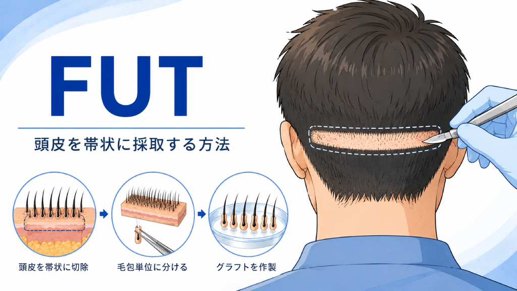FUTとは？頭皮を帯状に採取する方法
