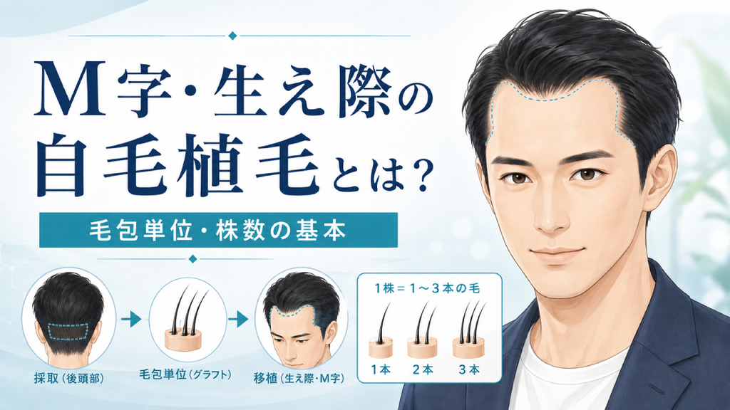 M字・生え際の自毛植毛とは？