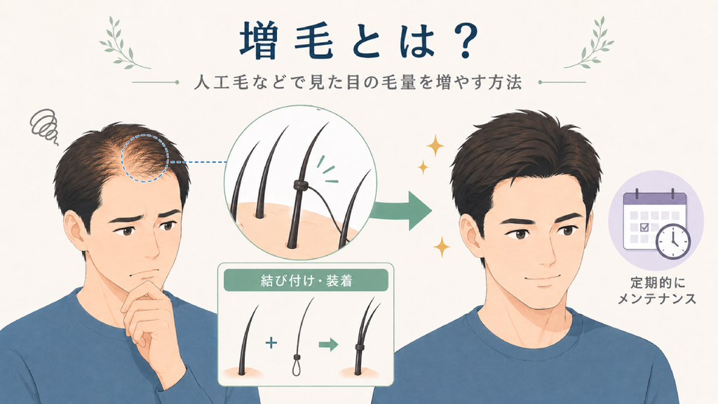 増毛とは？人工毛などで見た目の毛量を増やす方法