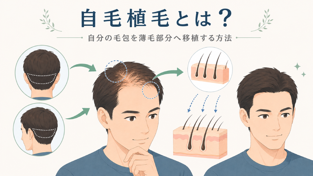植毛とは？自分の毛包を薄毛部分へ移植する方法