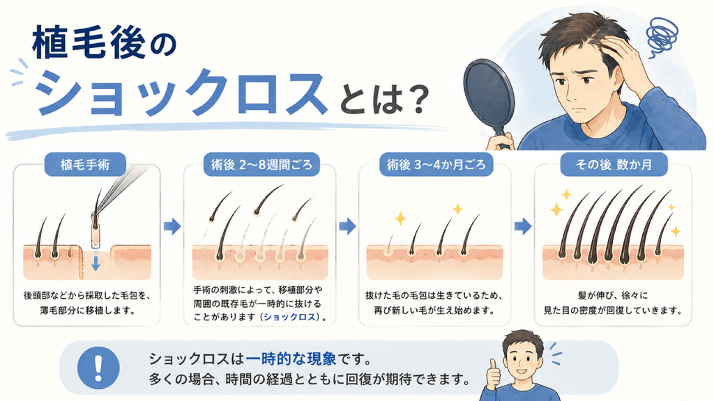 植毛後のショックロスとは？