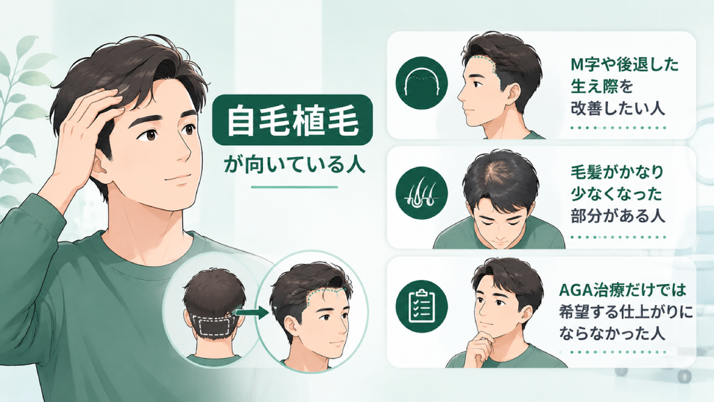 自毛植毛が向いている人