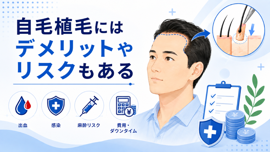 自毛植毛にはデメリットやリスクもある