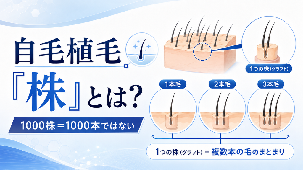 自毛植毛の「株」とは？