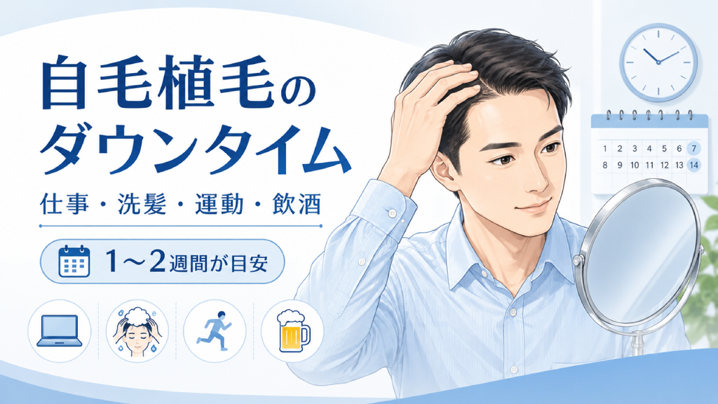 自毛植毛のダウンタイムは何日？