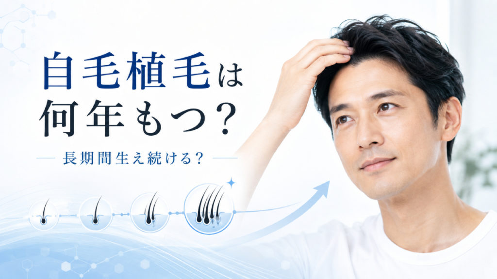 自毛植毛は何年もつ？基本的には長期間生え続ける