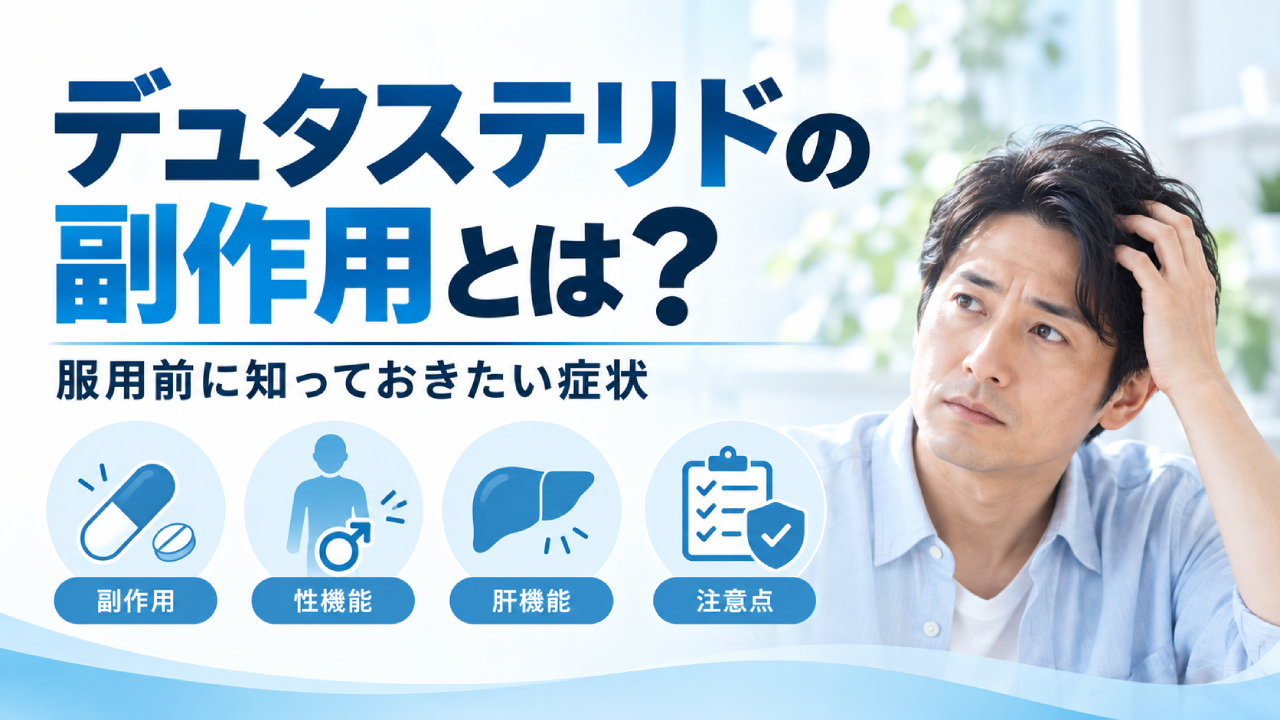 デュタステリドの副作用とは？服用前に知っておきたい症状