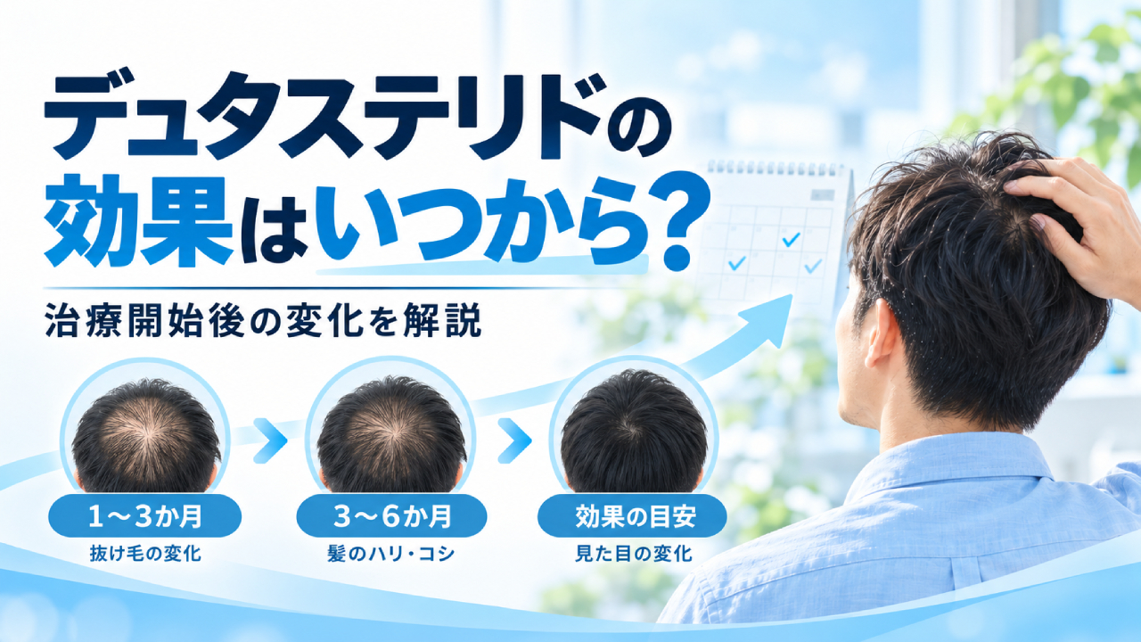 デュタステリドの効果はいつから？治療開始後の変化を解説