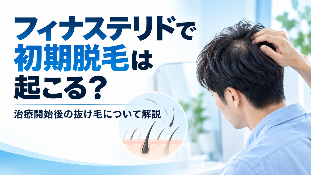 フィナステリドで初期脱毛は起こる？治療開始後の抜け毛について解説