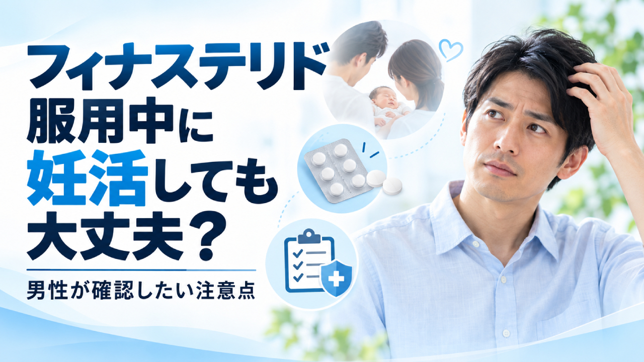 フィナステリド服用中に妊活しても大丈夫？男性が確認したい注意点