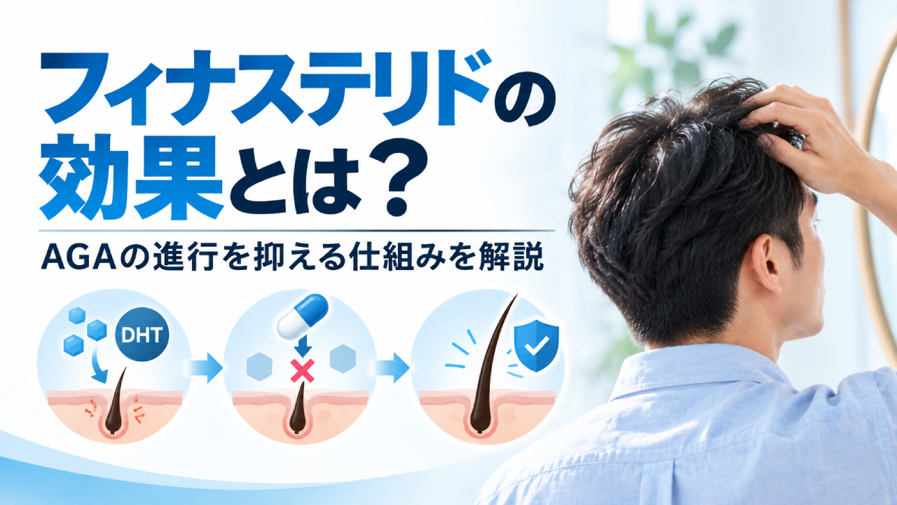 フィナステリドの効果とは？AGAの進行を抑える仕組みを解説